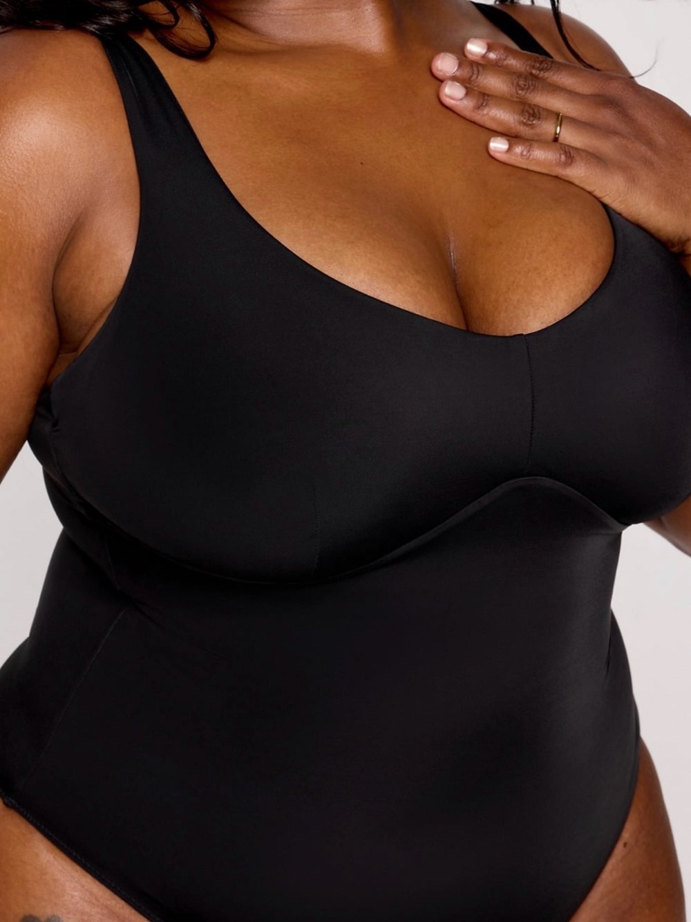 Yitty Woman’s Plus Size Shaping Demi One Piece Swim Suit - Picture 3 of 10